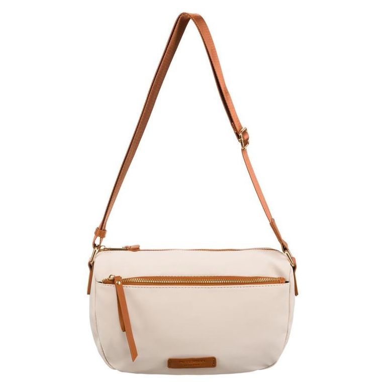 Torebka listonoszka, beżowa, Peterson