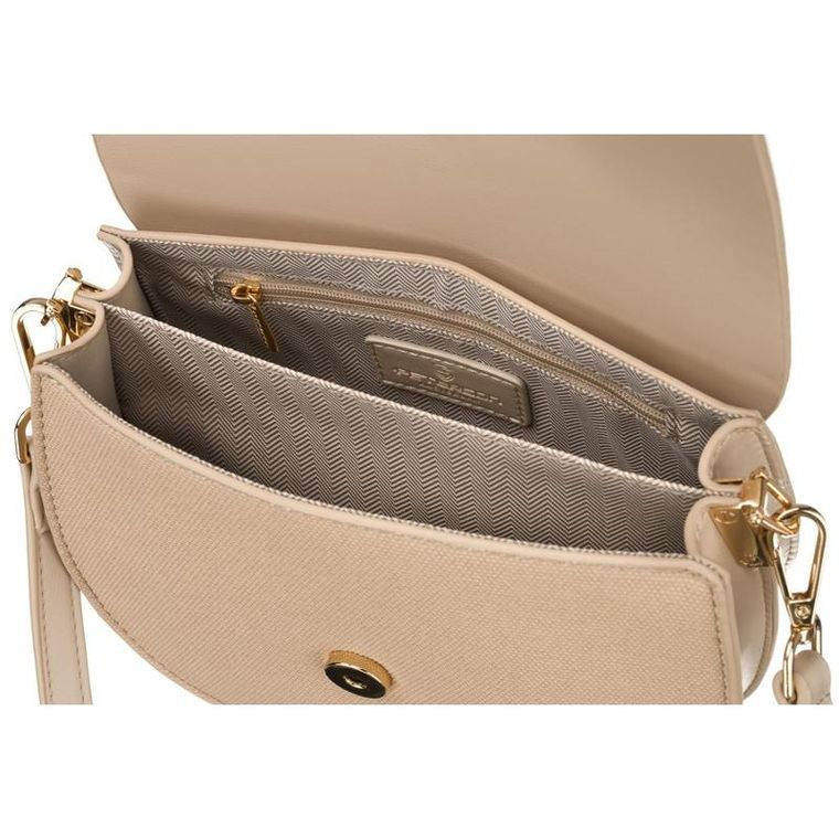 Torebka listonoszka, beżowa, Peterson