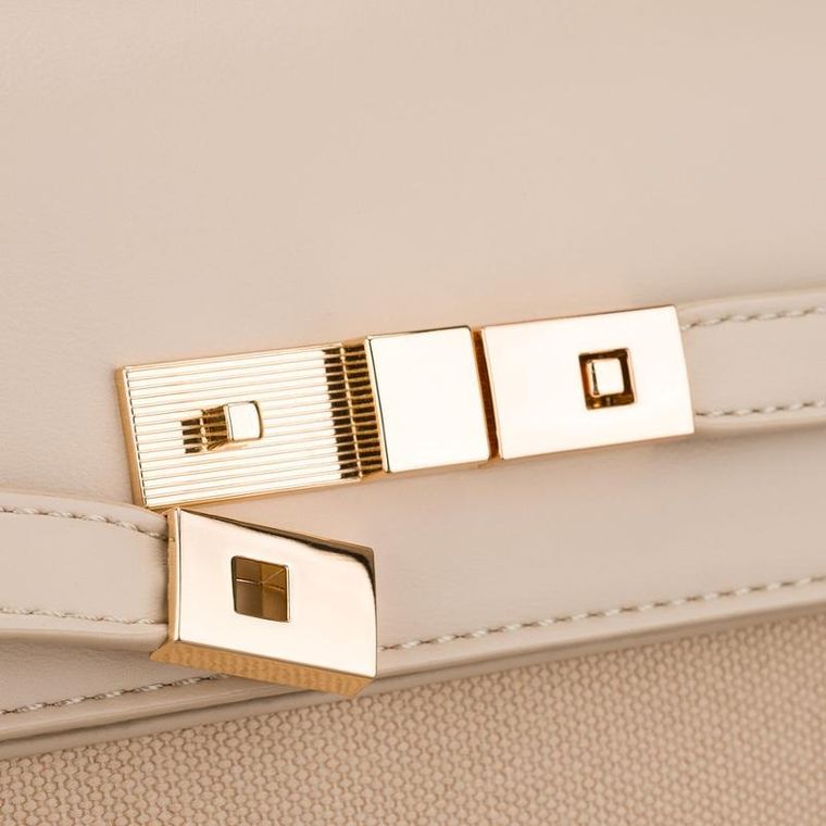 Torebka listonoszka, beżowa, Peterson