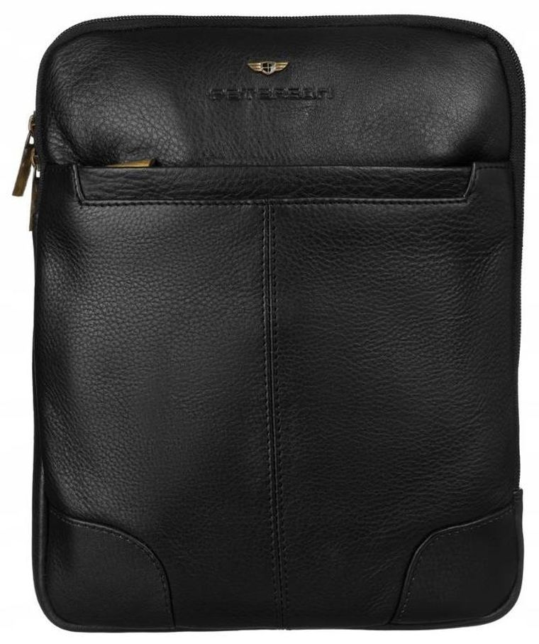 Torebka listonoszka, czarna, Peterson