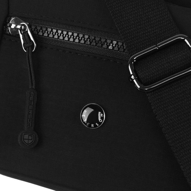 Torebka listonoszka, czarna, Peterson