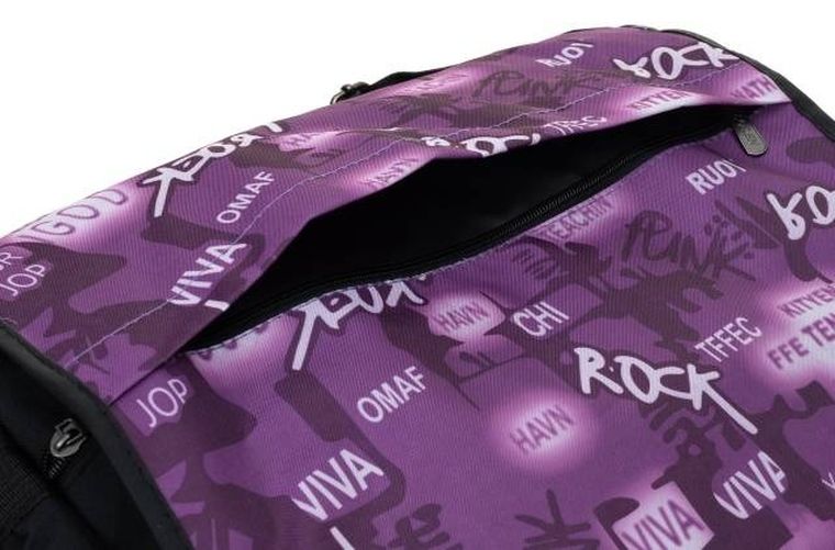 Torebka listonoszka, sportowa, fioletowa, Loren