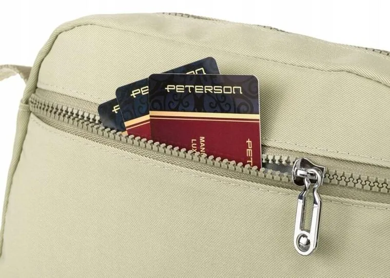 Torebka listonoszka, zielona, Peterson