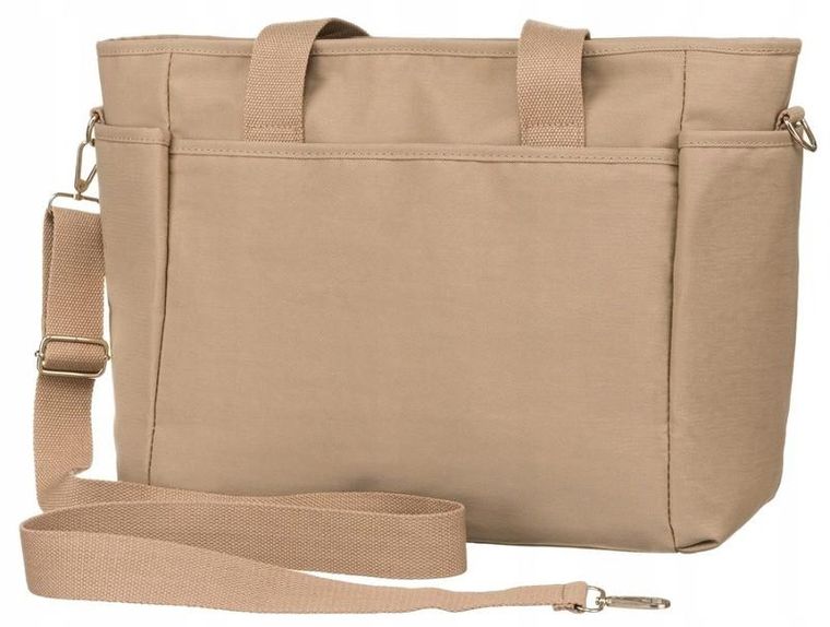 Torebka shopper, beżowa, Peterson