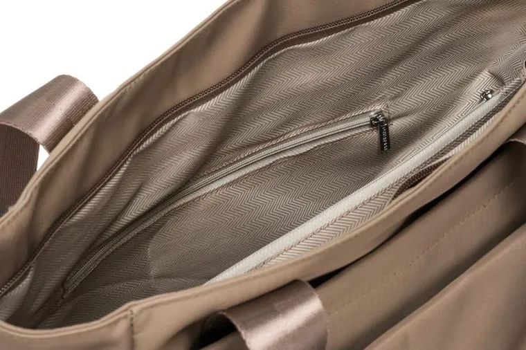 Torebka shopper, beżowa, Peterson