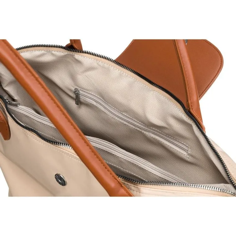 Torebka shopper, beżowa, Peterson