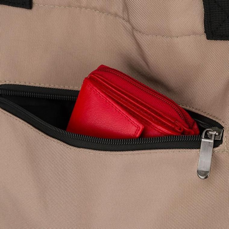 Torebka shopper, beżowa, Peterson