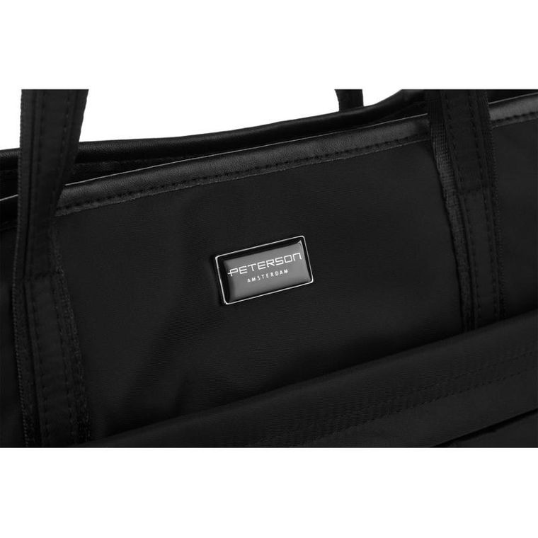 Torebka shopper, czarna, Peterson