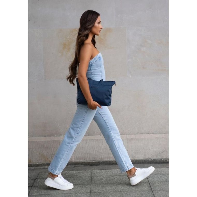 Torebka shopper, granatowa, Peterson