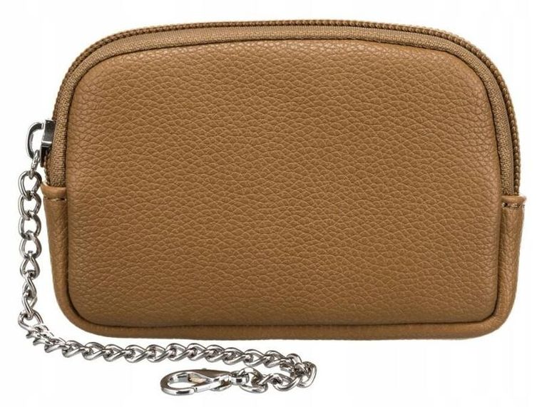 Torebka shopper, jasnobrązowa, skóra ekologiczna, Rovicky