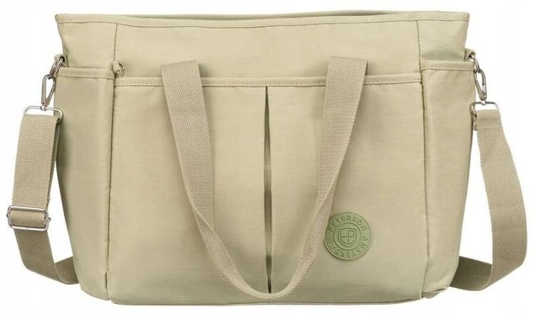 Torebka shopper, jasnozielona, Peterson