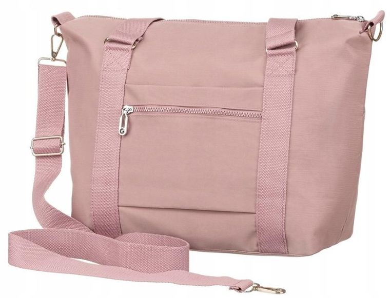 Torebka shopper, różowa, Peterson