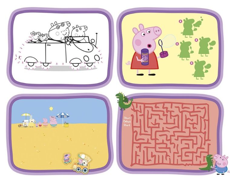 Totum, Świnka Peppa, duży zestaw naklejek, 300 elementów