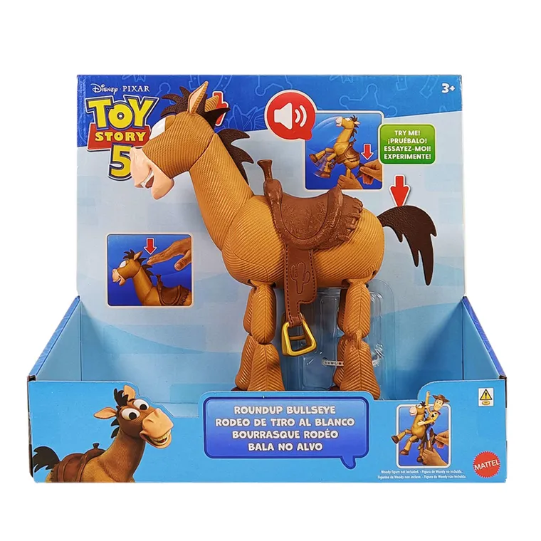 Toy Story 5, Ruchomy Mustang z dźwiękami, figurka interaktywna, 30 cm