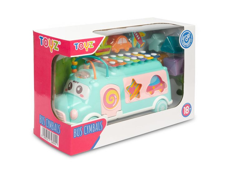 Toyz, Autobus, cymbałki z sorterem, zabawka edukacyjna