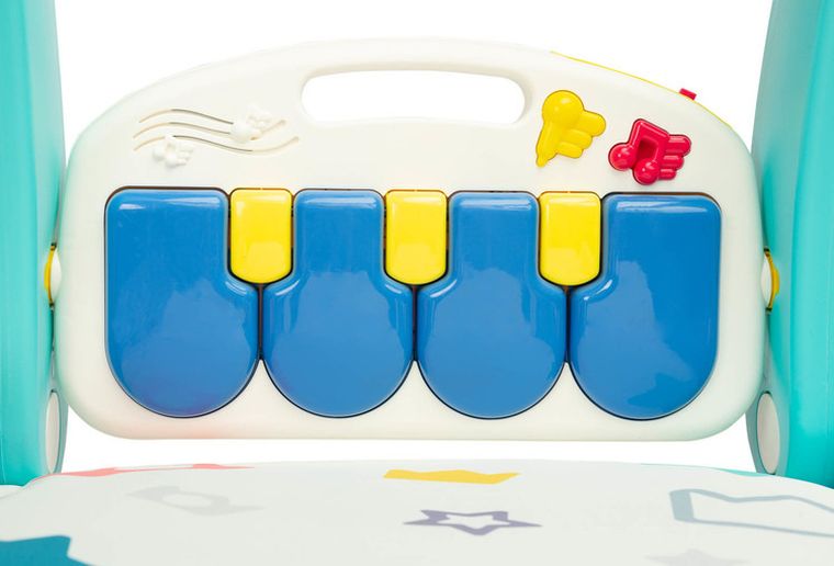 Toyz, chodzik z matą muzyczną 2w1, niebieski