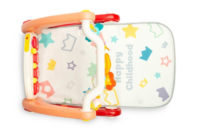Toyz, chodzik z matą muzyczną 2w1, różowy