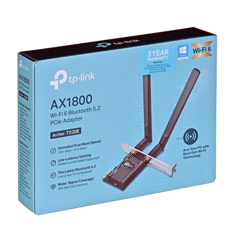 TP-Link, Archer, karta sieciowa, TX20E