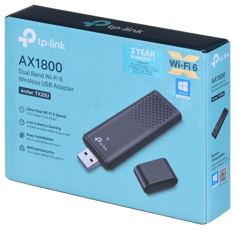 TP-Link, Archer, karta sieciowa, TX20U