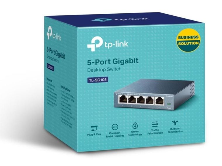 TP-Link, switch, TL-SG105, 5x 10/100/1000Mbps