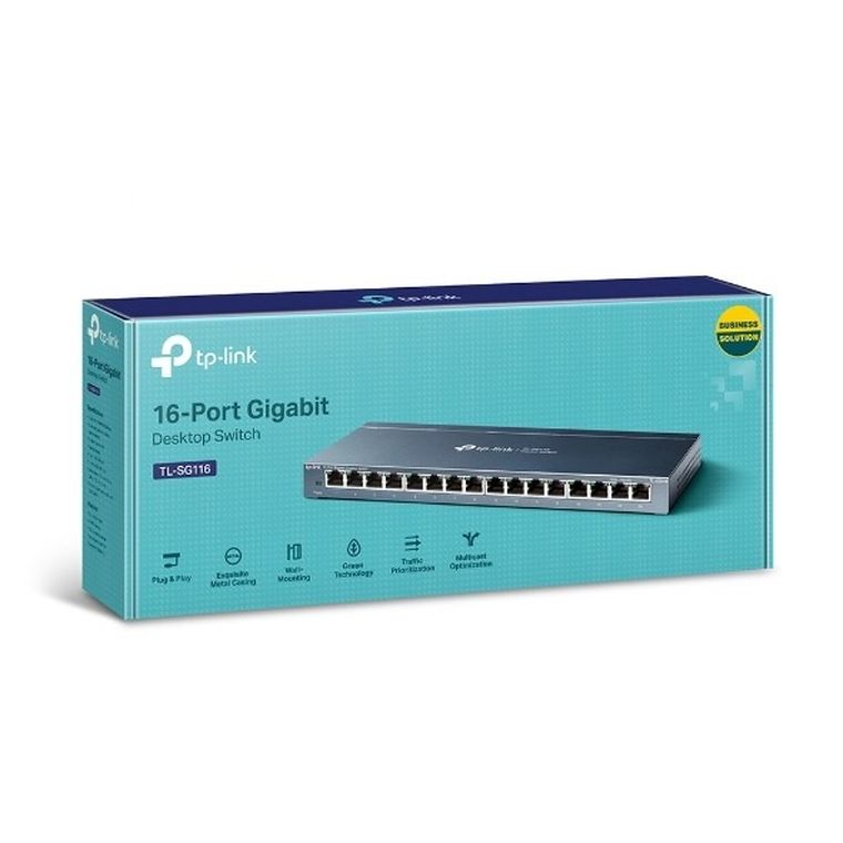TP-Link, switch, TL-SG116, 16x 10/100/1000Mbps