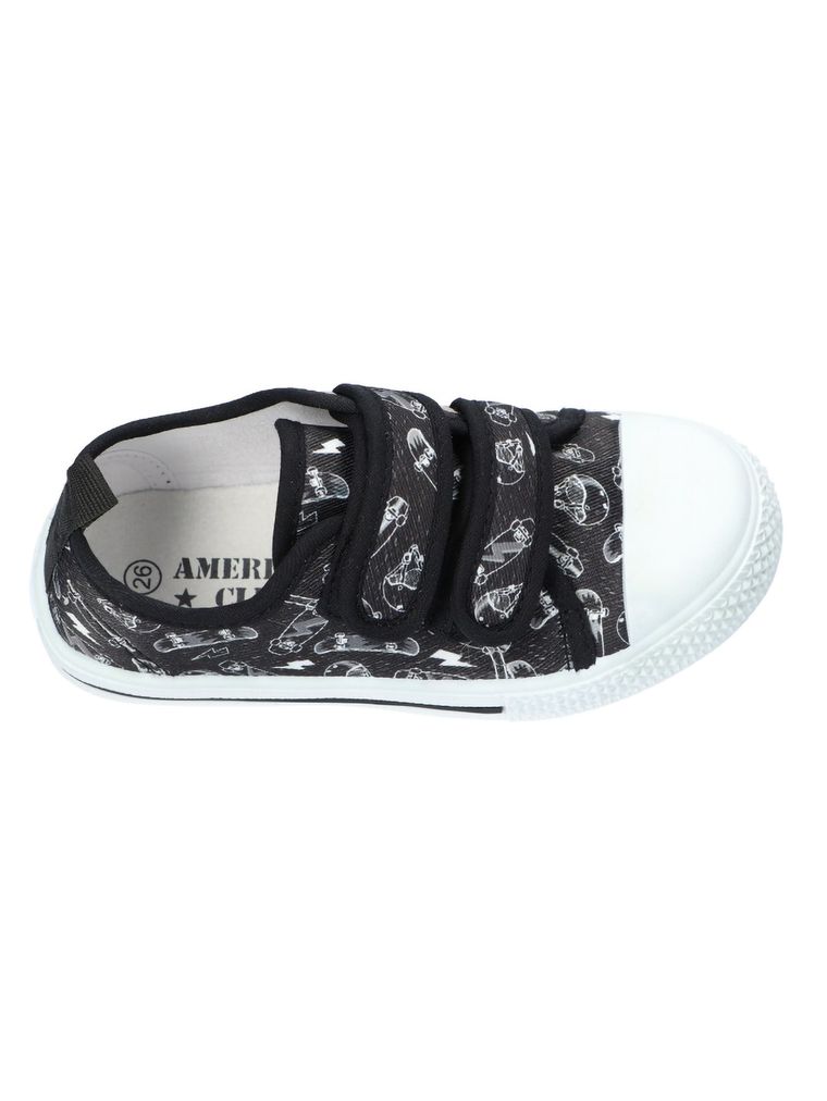 Trampki chłopięce, czarne, American Club
