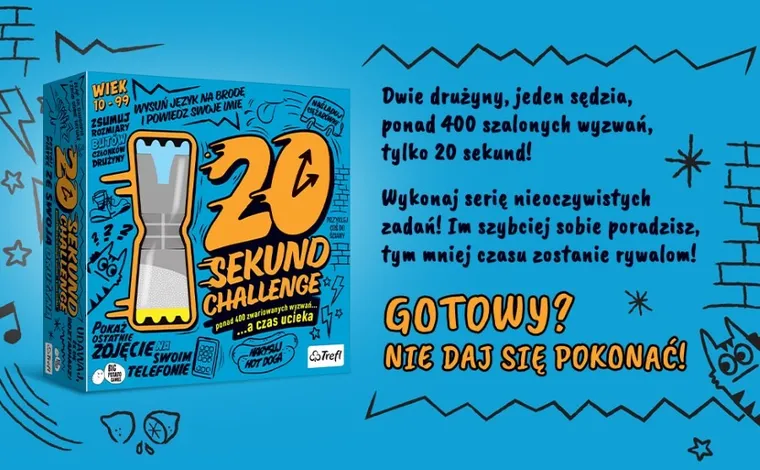 Trefl, 20 sekund challenge, gra familijna