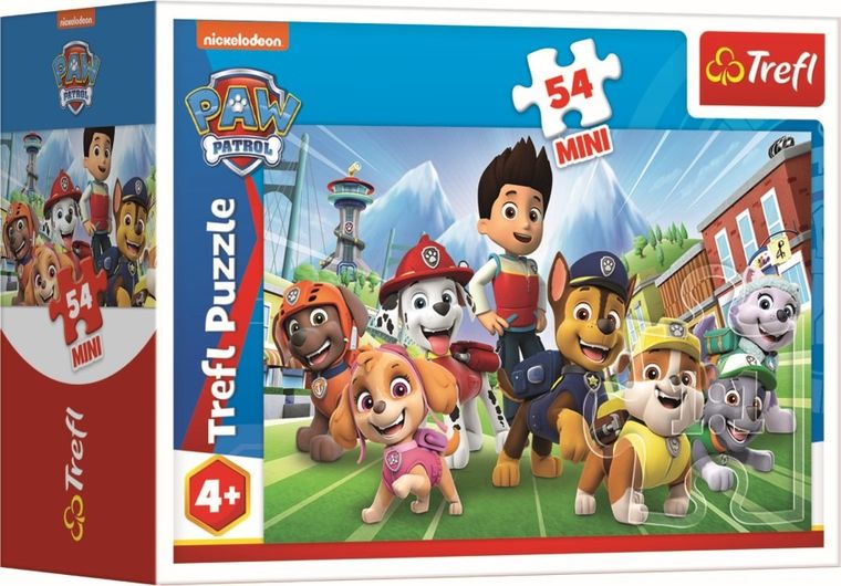 Trefl, Bądź jak Psi Patrol, puzzle mini, 54 elementy, 1 szt.
