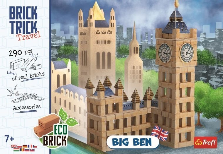 Trefl, Buduj z cegły, Big Ben, zestaw kreatywny, 290 elementów