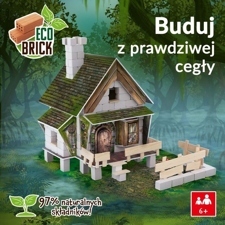 Trefl, Buduj z cegły, Halloween, Chatka na moczarach, zestaw kreatywny