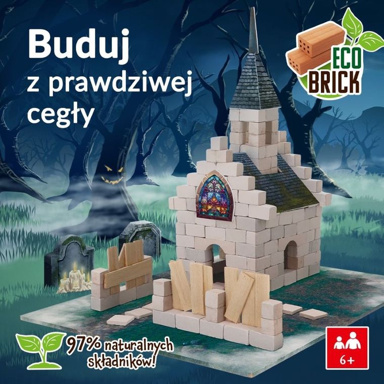 Trefl, Buduj z cegły, Halloween, Upiorna Krypta, zestaw kreatywny