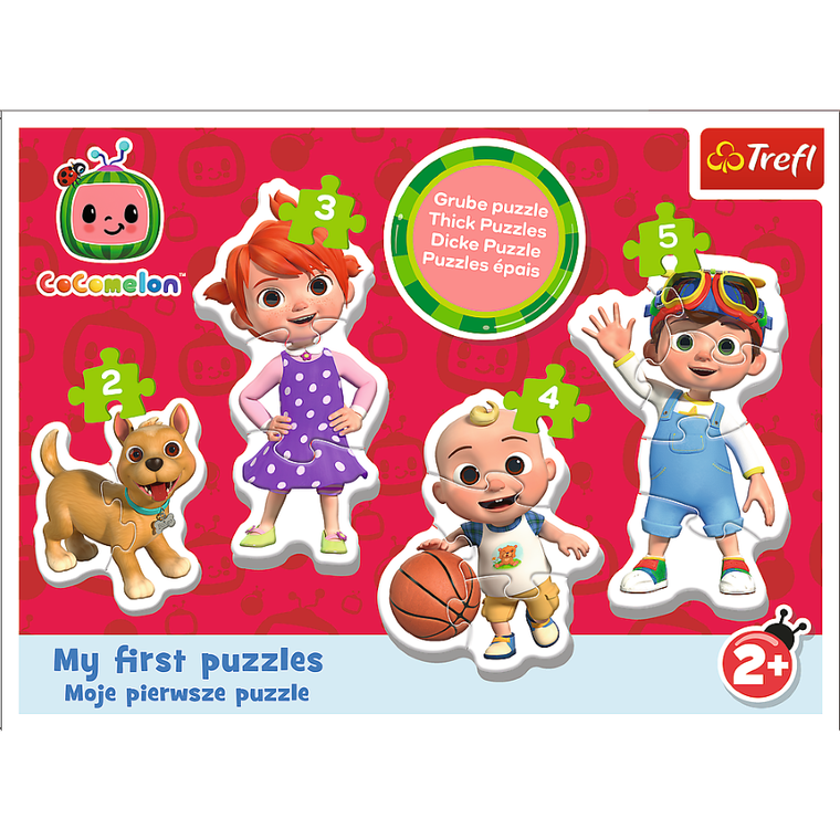 Trefl, Cocomelon, Baby Classic, Moje pierwsze puzzle, puzzle, 14 elementów
