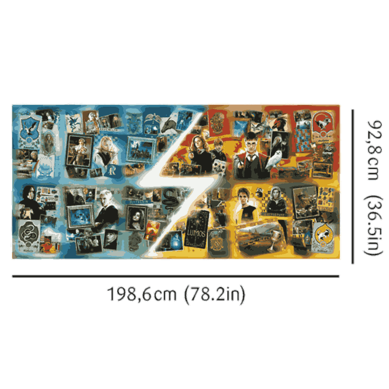 Trefl, Harry Potter, The Houses of Hogwarts, puzzle, 9000 elementów