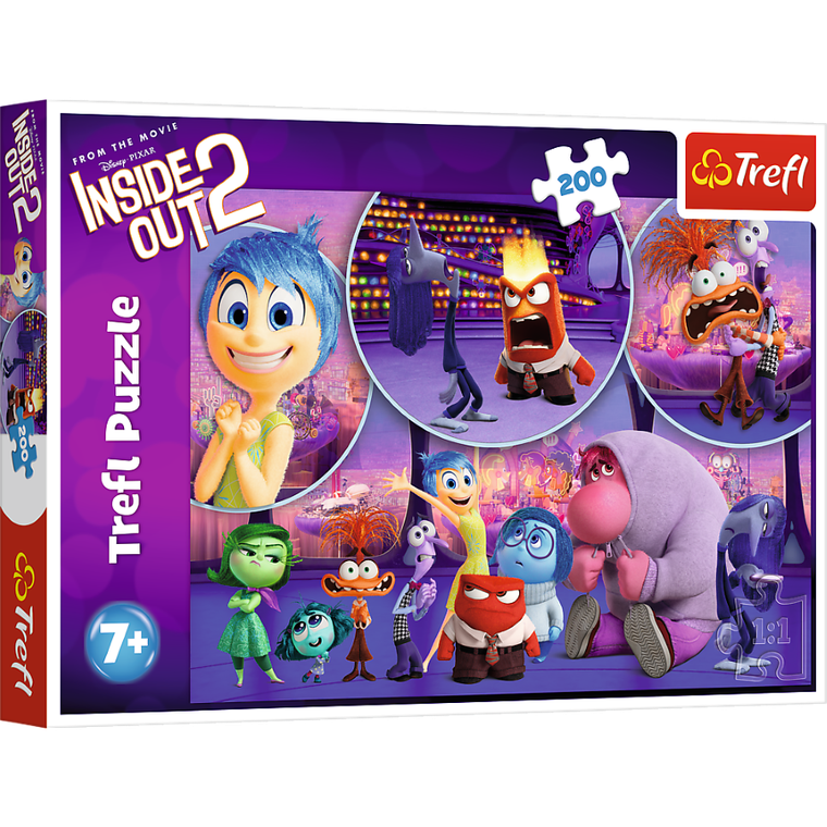 Trefl, Inside Out, Dziecięce emocje, puzzle, 200 elementów