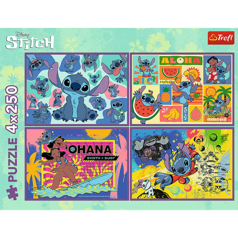 Trefl, Lilo i Stitch, Niezwykły Stitch, puzzle, 4-250 elementów