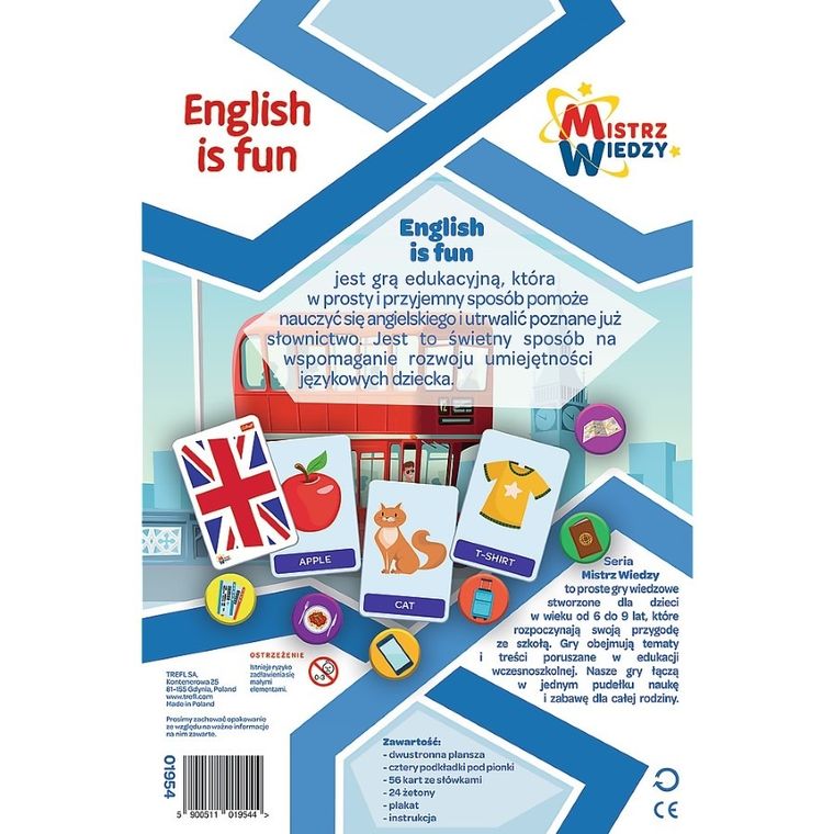 Trefl, Mistrz Wiedzy, English is Fun, gra edukacyjna