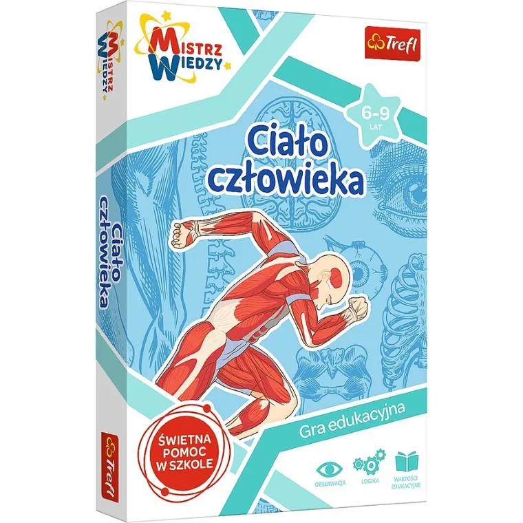Trefl, Mistrz Wiedzy, Wynalazki + Ciało człowieka, gry edukacyjne, zestaw promocyjny