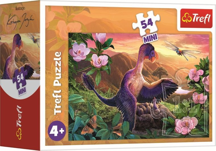 Trefl, Niesamowite dinozaury, puzzle mini, 54 elementy, 1 szt.