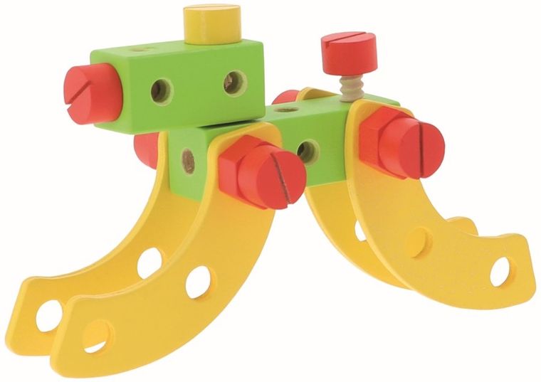 Trefl, O!Klocki, drewniane klocki konstrukcyjne, 35 elementów