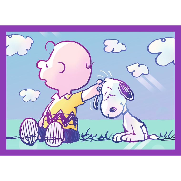 Trefl, Peanuts, Ze Snoopym jest wesoło, puzzle 4w1