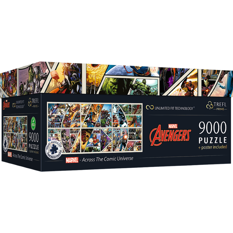 Trefl, Prime UFT, Marvel, Across The Comic Universe, puzzle, 9000 elementów