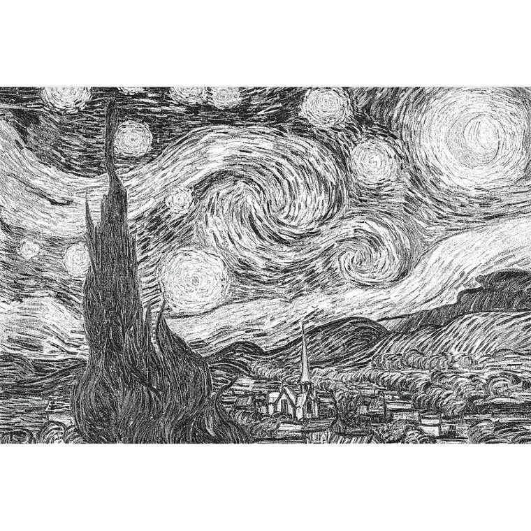 Trefl, PuzzloRama, Gwiaździsta Noc, Vincent van Gogh, puzzle, 500 elementów