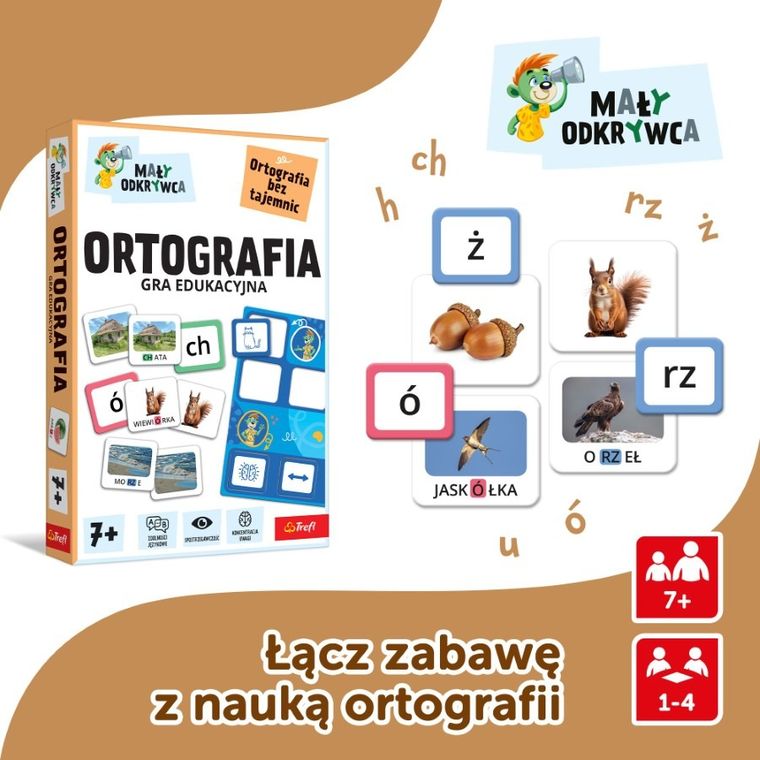 Trefl, Rodzina Treflików, Mały Odkrywca, Ortografia, gra edukacyjna