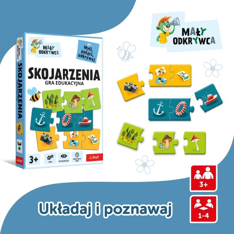 Trefl, Rodzina Treflików, Mały Odkrywca, Skojarzenia, gra edukacyjna