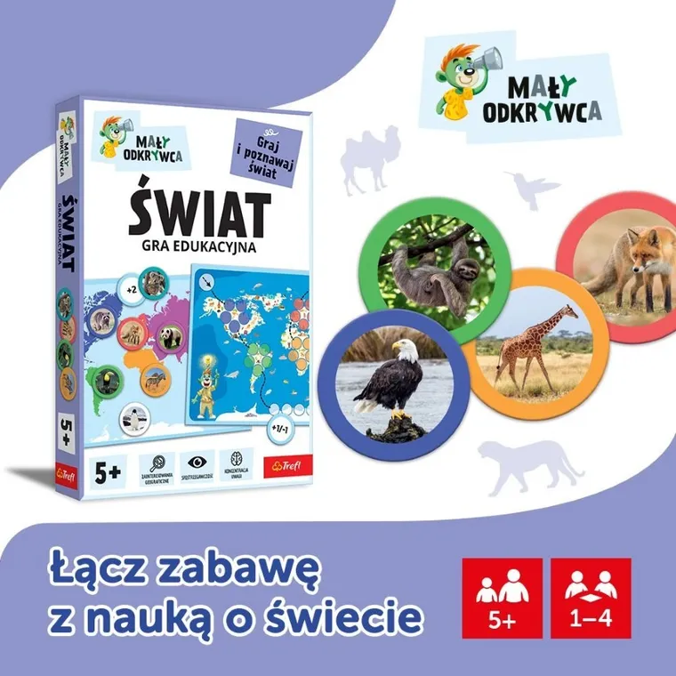 Trefl, Rodzina Treflików, Mały Odkrywca, Świat, gra edukacyjna