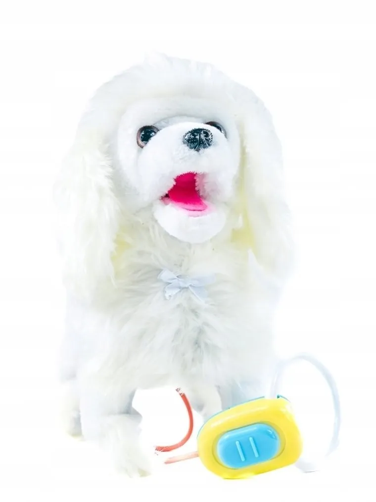 Trifox, pies pudel na smyczy, zabawka interaktywna