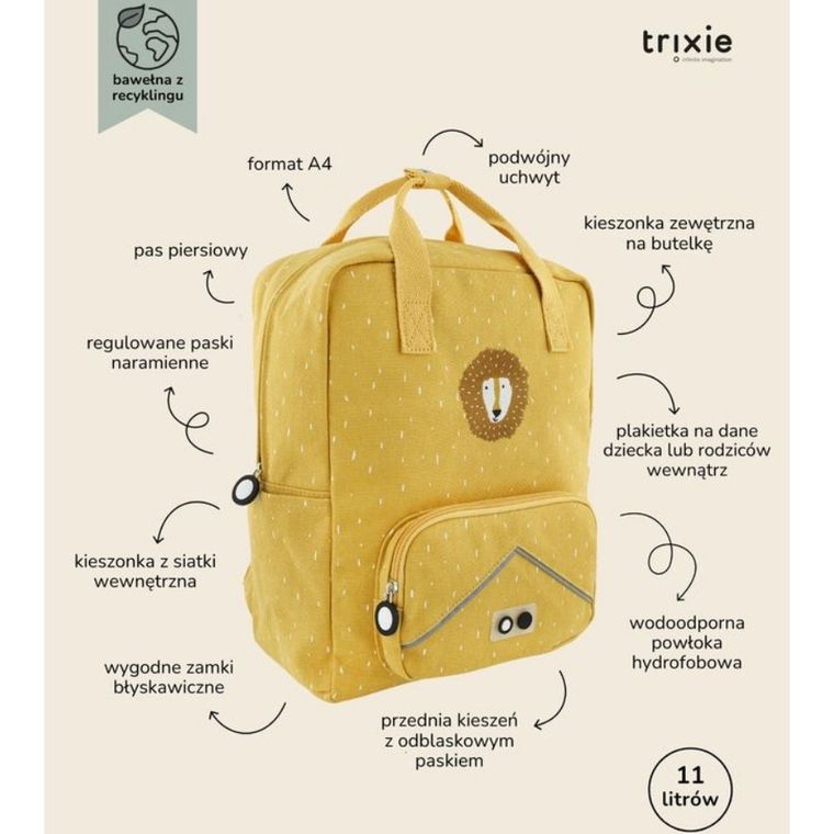 Trixie Baby, plecak dla przedszkolaka, Lew