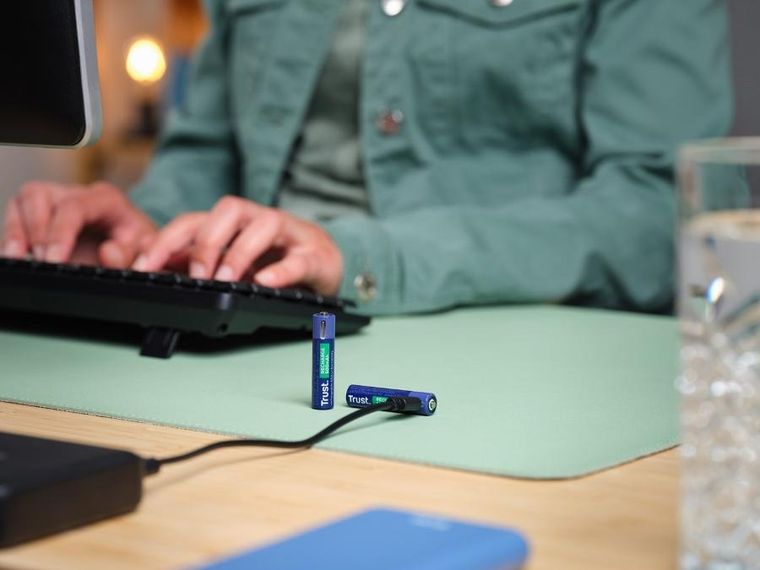 Trust, USB-C Rechargeable Batteries, baterie AAA, 2 szt.