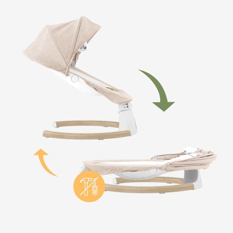 Tulano, Astrid 35, bujaczek leżaczek elektroniczny, beige