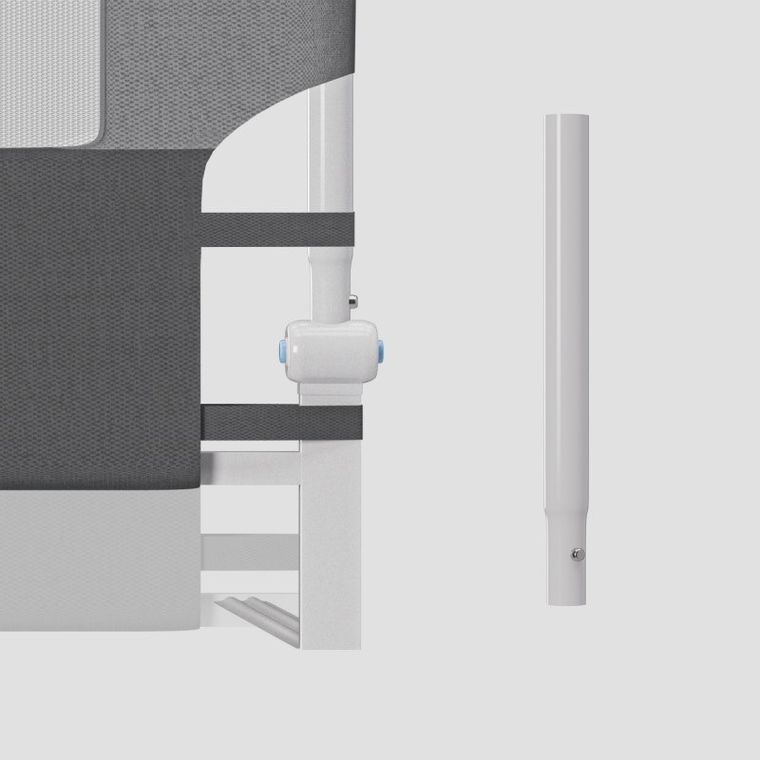 Tulano, Cover 30, barierka ochronna na łóżko, grey, 200 cm